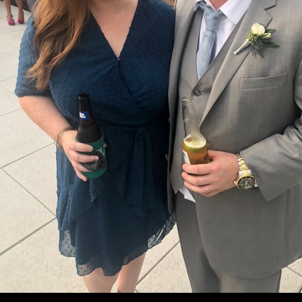 Faux wrap dress